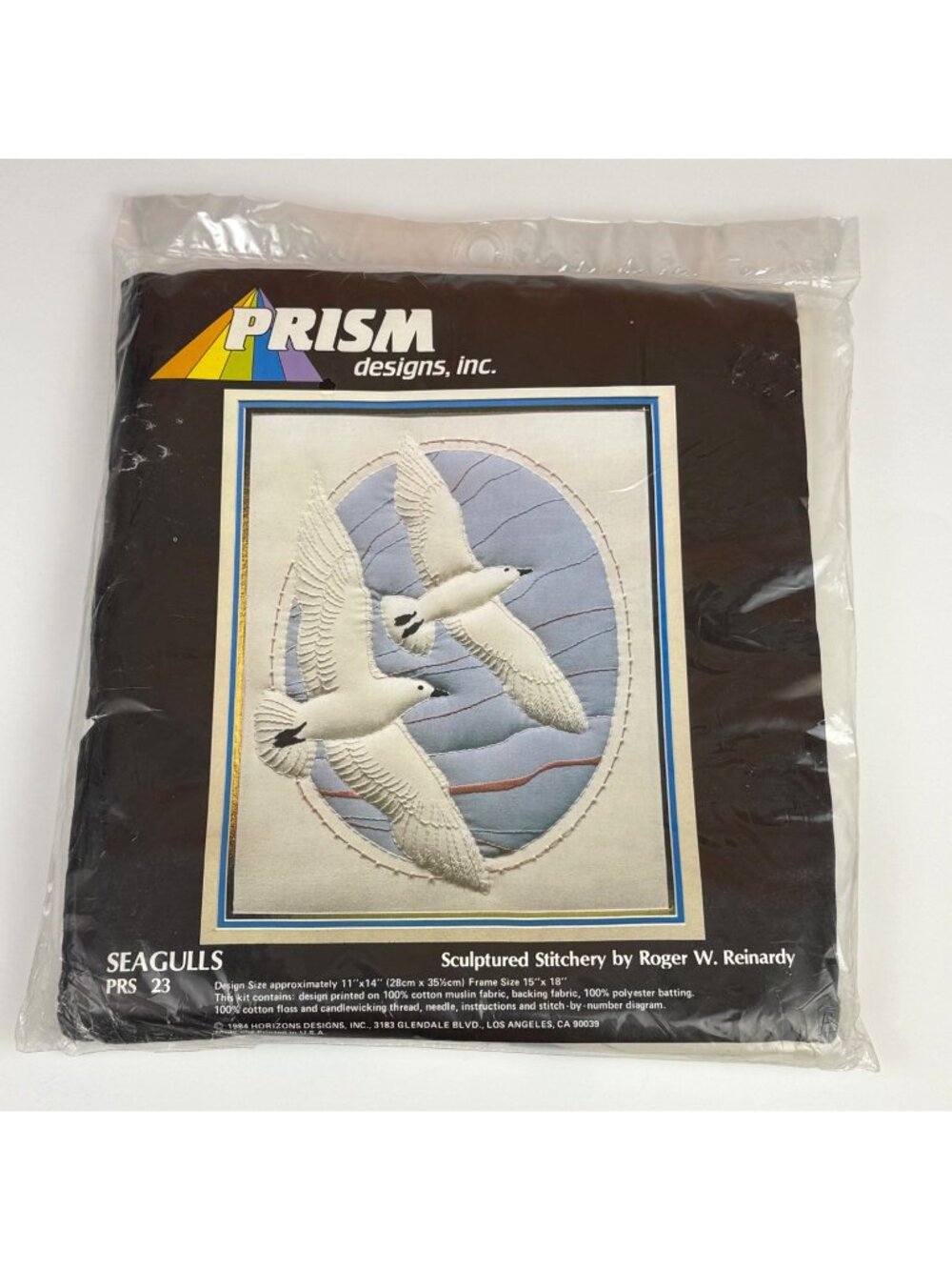 Vintage 1984 Prism Designs "Seagulls" Sculptured Stitchery Kit Roger Reinardy PR
